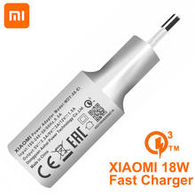 Original XIAOMI QC3.0 Fast EU Wall Charger Quick Charge for Xiaomi Mi 9 8 SE 9T 6 5 A1 A2 A3 F1 MIX Redmi Note 7 8 K20 K30 Pro 2024 - buy cheap