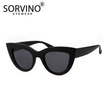 SORVINO Vintage Women Cat Eye Sunglasses Brand Sun Glasses Colorful 90s Cateye Mirror Men Eyewear UV400 Protection Gafas De Sol 2024 - buy cheap