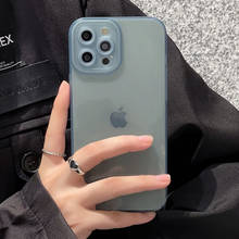 Гибридный простой матовый чехол-бампер для телефона Iphone 11 Pro Max Xr Xs Max 6s 8 7 Plus, Ударопрочный Мягкий силиконовый прозрачный защитный чехол из ТПУ 2024 - купить недорого