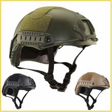 Jogo de guerra capacete do exército airsoft mh tático rápido capacete proteção leve para militar airsoft paintball caça tiro 2024 - compre barato