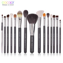 Docolor 15pcs Makeup Brushes Set Foundation Powder Blush Eyeshadow Concealer Lip Eye Make Up Brush Cosmetics Beauty Tools 2024 - buy cheap
