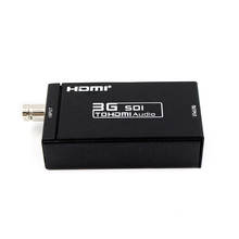 Mini conversor de áudio e vídeo hd, adaptador de 3g sdi para hdmi, suporta 1080p com cabo hdmi ou adaptador sdi 2024 - compre barato