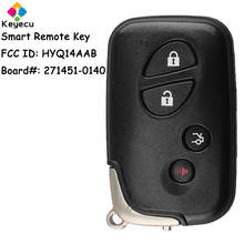 KEYECU-llave de coche con Control remoto inteligente, 314,3 MHz, 315,2 MHz, 433,92 MHz, 312,2 MHz, FOB para Lexus FCC ID: placa HYQ14AAB ID 271451-0140 2024 - compra barato