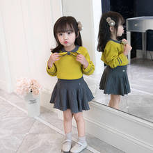 Girl Winter Clothes Set Autumn Kids Clothing Knit Sweater Coat+Skirt 2pcs Girl Boutique Outfits Girls Sweaters & Skirts CA350 2024 - buy cheap