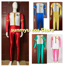 Gosei Sentai Dairanger Cosplay Red Blue Pink bodysuits with head hood and gloves Cosplay Costume,Custom Size Halloween 2024 - buy cheap