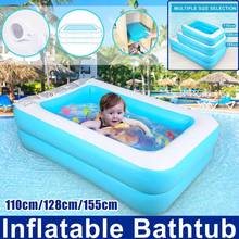 1.1/1.28/1.55M Big Large pools for family swimming pool Rectangular Inflatable Swimming Pool PVC Pool Bathing Outdoor 2024 - buy cheap