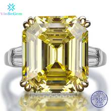 Vinregem-anéis clássicos de prata esterlina 100%, joia fina criada por moissanite, pedras preciosas para casamento e noivado 2024 - compre barato