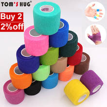 18 Colors Colorful Athletic Wrap Tape Self Adhesive Elastic Bandage Elastoplast Sports Protector Knee Finger Ankle Palm Shoulder 2024 - купить недорого