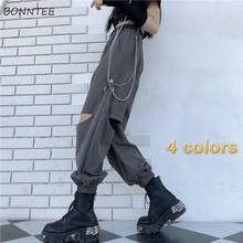 Calças casuais mulheres hip hop unisex design de grandes dimensões ulzzang vintage mais novo novidade carga calças na moda removível namorado 3xl 2024 - compre barato