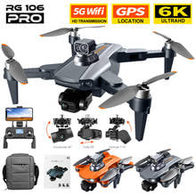 Dron RG106 con cámara Dual 8k, cuadricóptero Profesional con GPS, 3 ejes, sin escobillas, 5G, WiFi, Fpv, juguete, novedad de 2022 2024 - compra barato
