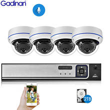 Gadinan H.265 + 8CH 4MP CCTV системы IP 4MP безопасности Открытый водонепроницаемый День Ночь аудио камера 8 каналов видео наблюдения набор 2024 - купить недорого
