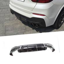 Parachoques trasero de fibra de carbono para coche, cubierta embellecedora de estilo 3D para BMW X4 F26 m-sport 2014-2017, FRP 2024 - compra barato