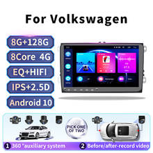 9"Android 10 2 din Car radio GPS Navigation for VW Skoda Golf 5 6 Tiguan Passat B6 Jetta POLO video multimedia player 360 camera 2024 - buy cheap