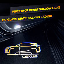 1 Pair For LEXUS RX 300 350 400 450 h (2007-2022)  Car HD No Fading LED Door Welcome Light Projector Ghost Shadow Warning Light 2024 - buy cheap