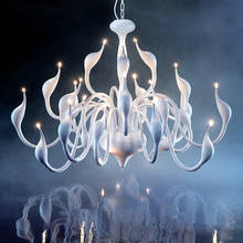 Скандинавский дизайн лебедь люстра европейские свечи люстры для принцессы Романтический Лебедь лампа для ресторана гостиной украшение 2024 - купить недорого