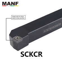 MANF CNC SCKCR-1616H09 externo 25mm soporte de herramienta de torneado externo CCMT09 insertos torno cortador barra herramienta de mandrinado cnc 2024 - compra barato