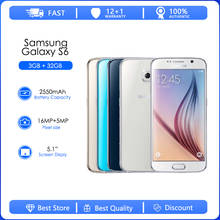 Samsung galaxy s6 remodelado-original g920 4g let phone octa core 5.1 polegadas 16mp 3gb ram 32gb rom original s6 2024 - compre barato
