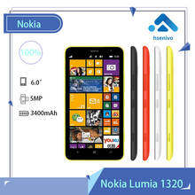 Nokia lumia 1320 celular desbloqueado, celular original, dual core 6.0 polegadas, câmera 5mp 8gb rom 1gb ram, frete grátis 2024 - compre barato