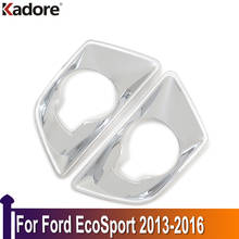 For Ford EcoSport 2013 2014 2015 2016 ABS Chrome Front Foglight Fog Light Cover Trim Car Protect Car Exterior Accessories 2024 - buy cheap
