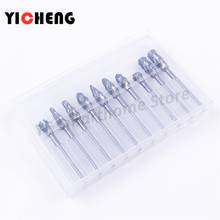 10Pcs set Texture Cemented Carbide Rotary File Jade Woodworking Metal Carving Polishing Tungsten Steel Grinding Head Material 2024 - buy cheap