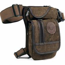 Men's Canvas Drop Leg Bag for Men Waist Fanny Pack Belt Hip Bum Military Travel Motorcycle Multipurpose Messenger Shoulder Bag 2024 - buy cheap