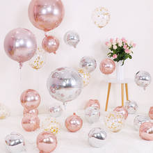 6pcs Gold/Rose 4D Balloon Large/Mini Round Sphere Shaped Foil Balloons Birthday Party Wedding Baby Shower Decoration Background 2024 - buy cheap