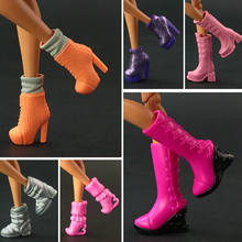 2021 NEW  High Heels Boots Shoes For Barbie Doll Designs Vary Multicolor Doll Accessories 15 style available 2024 - купить недорого