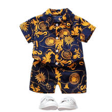 Boys Clothes Sets Summer Kids Fashion Shirts+Shorts 2pcs Tracksuits For Baby Boys Children Vacation Clothing Toddler Outfit 2022 2024 - buy cheap