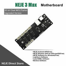 NEJE 3 Max Mainboard Replacement for Master 2s/3 Max Laser Cutting Machine Engraver Lightburn,Bonbox,LaserGRBL 32-bit dual MCU 2024 - buy cheap