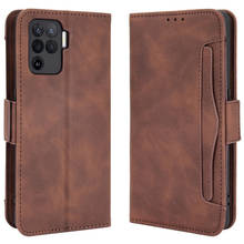 Funda con ranura para tarjeta extraíble para OPPO, carcasa con tapa de lujo para Reno 5 Lite, billetera de cuero magnético, Reno 5 Lite, 2021 2024 - compra barato