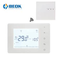 Beok Wireless Thermostat Touch Screen Programmable Temperature Controller for Room Heating with Gas Boiler and Actuator 2024 - купить недорого