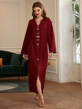 Caftan Marocain Abaya Дубай марокканский кафтан мусульманская Мода Abayas для женщин мусульманская одежда Djellaba женские мусульманские 2024 - купить недорого