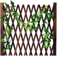 Guirnalda de hojas verdes para decoración Artificial, plantas de hiedra, vid, follaje, boda, hogar, fiesta, 1 unidad 2024 - compra barato
