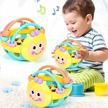 1pc Soft Rubber Cartoon Bee Musical Rattles Toddler Development Educational Toys Interactive Rattle Baby Bed Mobile Music Games 2024 - compra barato