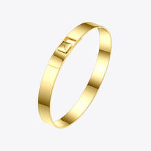 ENFASHION-pulsera de acero inoxidable en forma de pirámide para mujer, brazalete minimalista, Color dorado, joyería, B192053 2024 - compra barato