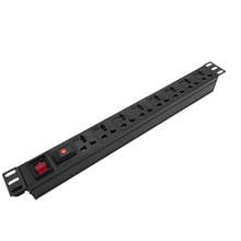 PDU Cabinet Power Distribution Unit Strip 8AC Universal Outlet 19inch Double Break Switch Overload Protection Extension Socket 2024 - buy cheap