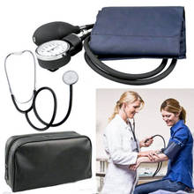 Monitor de presión arterial Manual Pro con estetoscopio, medidor de esfigmomano aneroide, Kit de medidor de presión arterial de brazo para el cuidado de la salud en el hogar 2024 - compra barato