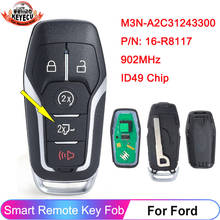 KEYECU P/N: 164-R8117 M3N-A2C31243300 For Ford F150 F250 2015 2016 2017 5 Buttons FSK 902MHz ID49 Chip Smart Remote Key Fob 2024 - buy cheap