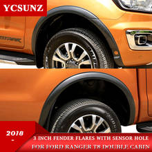 3 inch 2019-2022 Fender Flares For Ford Ranger 2019 2020 2021 2022 T8 Wildtrak Accessories Double Cabin Wheel Arches YCSUNZ 2024 - buy cheap