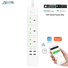 Smart Wifi Power Strip Surge Protector Multiple UK Outlets Electric Plug Socket USB Voice Remote Control by Alexa Google Home 2024 - buy cheap