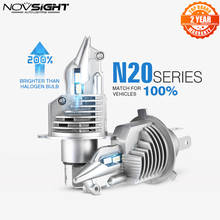 NOVSIGHT-Luz LED antiniebla H4 H7 H11 H16JP 9005 9006 9012 P13 PSX24W PSX26W 50W 10000LM 6500K, 1:1 diseño 2024 - compra barato