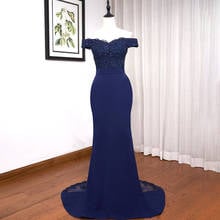 long formal prom evening dress Plus size off shoulder lace beading Mermaid wedding party dress elegant bridesmaids dresses 2024 - buy cheap