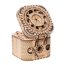 Robotime Mechanical Model DIY 3D Wooden Puzzle Game Treasure Box / Calendar Model Toy Gift LK502 for Dropshipping 2024 - buy cheap