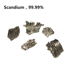 Escandio de Metal de tierras raras destilado Sc 99.99%, colección de pasatiempos de experimentos de investigación pura, 5 gramos 2024 - compra barato