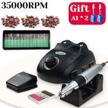 35000RPM Professional Electric Mute Manicure Machine with Sanding Band Nail Drill Bit Set Nails Accessories High Quality Gift 2024 - buy cheap