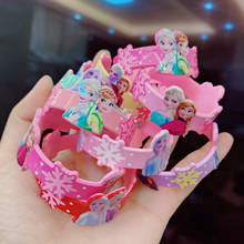 Frozen Children Wristband Bracelet Decoration Cartoon Anime Figure Princess Accessories Girl Cute Bracelet Baby Acrylic Toy Gift