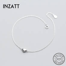 INZATT-pulsera de corazón minimalista para mujer, de Plata de Ley 925 auténtica, joyería fina clásica para fiesta, accesorios para regalo 2024 - compra barato