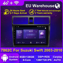 Автомагнитола 2 din, мультимедийный проигрыватель с радио, QLED, 4G, LTE, Android 128, 6 ГБ ОЗУ, 10,0 Гб ПЗУ, для Suzuki Swift 2003, 2004, 2005, 2006-2010, типоразмер 2 din 2024 - купить недорого