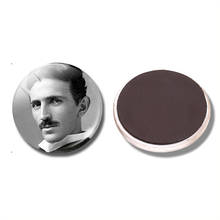 Nikola Tesla 30 MM Fridge Magnet Science Geek Quantum Physics Glass Dome Magnetic Refrigerator Stickers Note Holder Home Decor 2024 - buy cheap