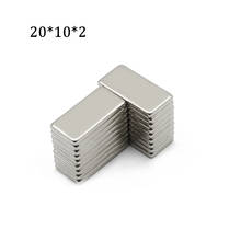 10/20/30/40/50 Pcs 20x10x2 mm Block NdFeB Neodymium Magnet N35 Super Powerful imanes Permanent Magnetic Strong Magnets 2024 - buy cheap